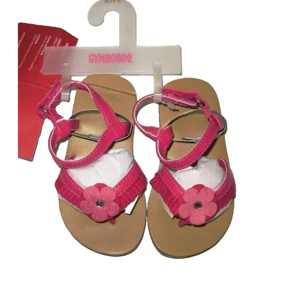 NEW Gymboree Girls Sandals 5 05~12 18 Fairy Fashionable pink shoes flower fringe